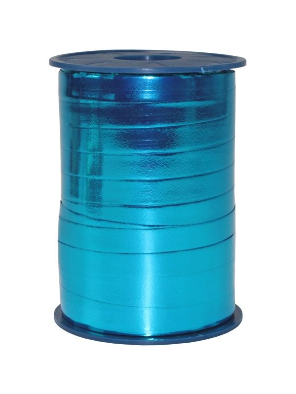 Krullint metallic turquoise 10 mm (250 meter)