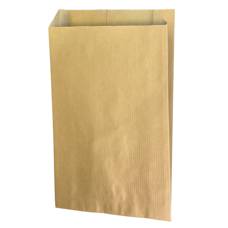 Kraft zakjes naturel bruin 16 x 27 + 8 cm (250 stuks)