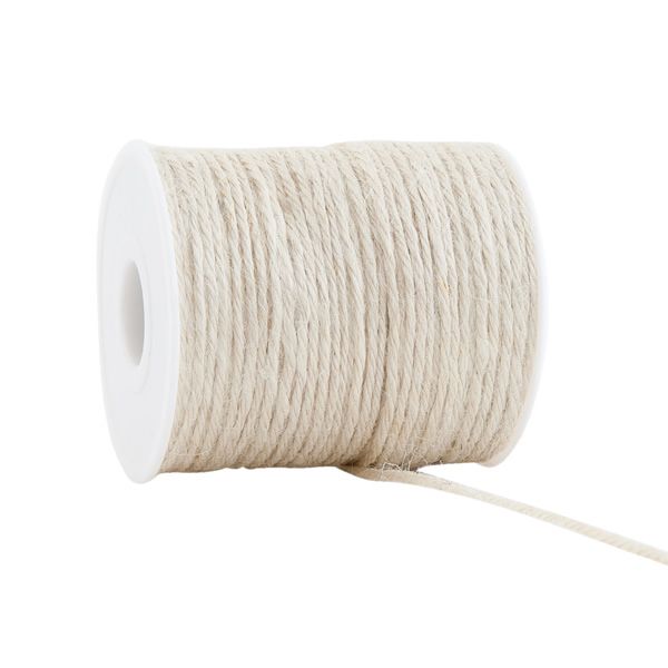 Jute touw creme 2 mm (100 meter)