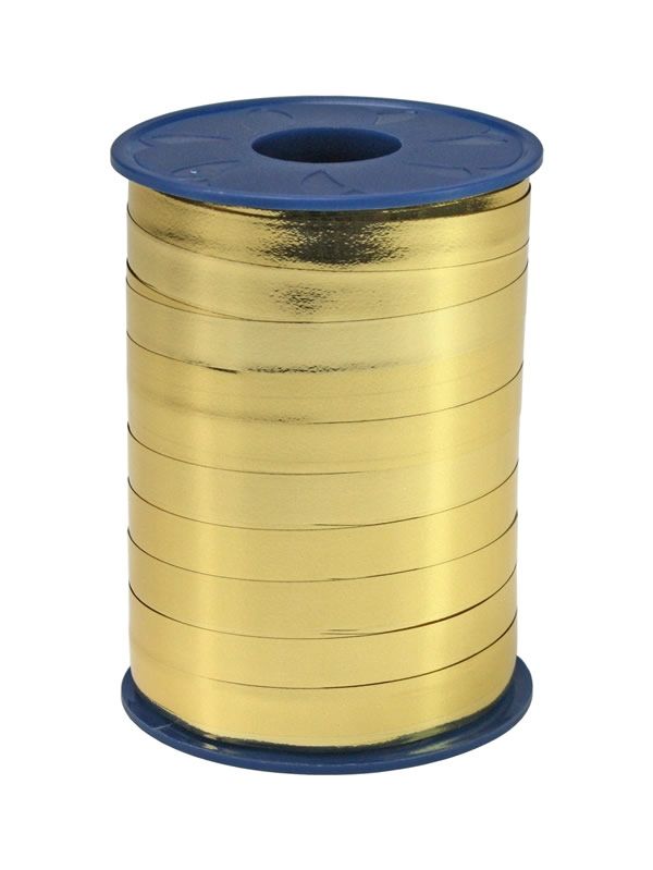 Krullint metallic goud 10 mm (250 meter)