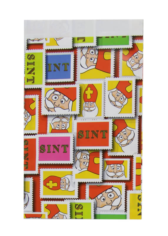Sinterklaas zakjes stamps 12 x 19 cm (50 stuks)