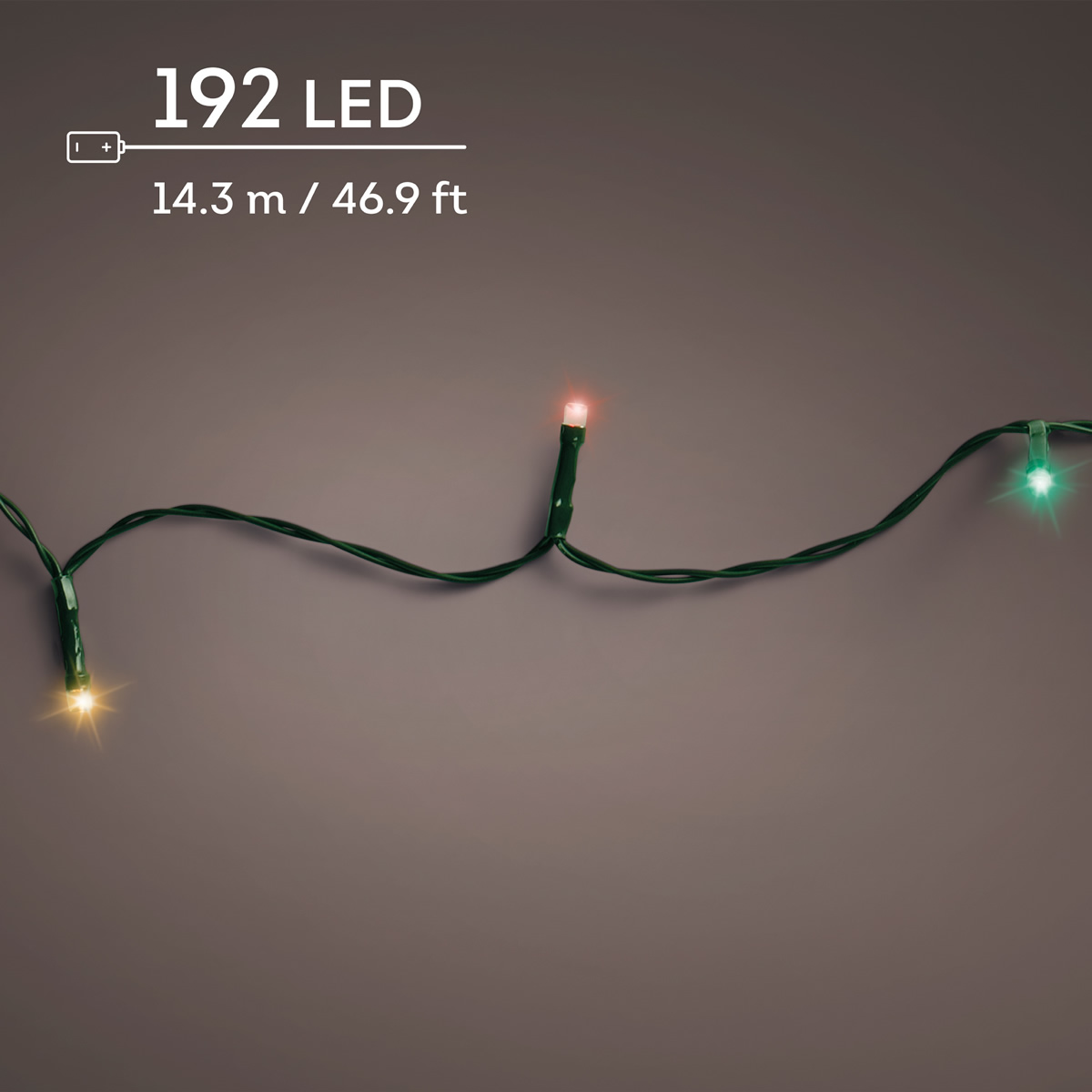 Kerstverlichting multicolor 192 LED (14,3 meter) Kerstverlichting multicolor 192 LED (14,3 meter)