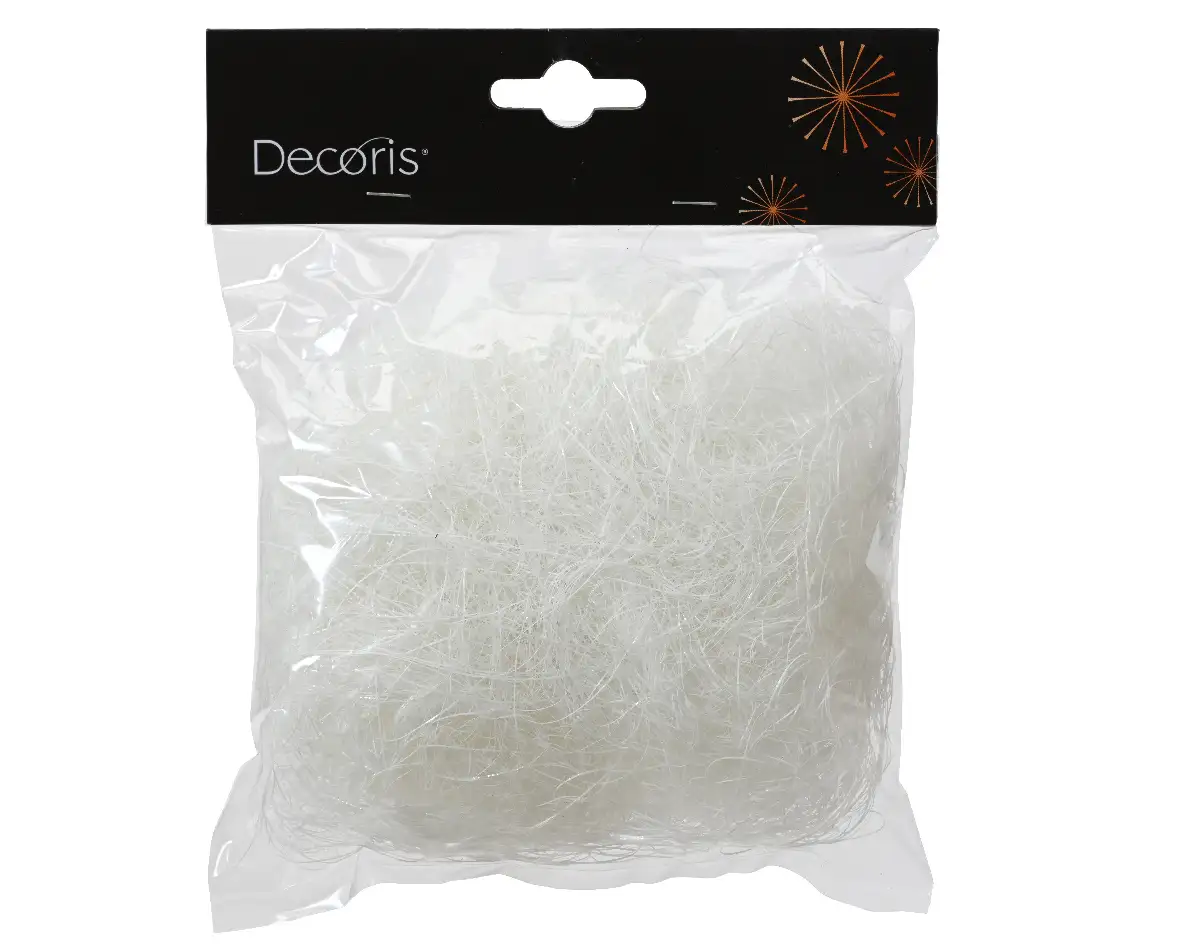 Decoratie engelenhaar wit (20 gram)