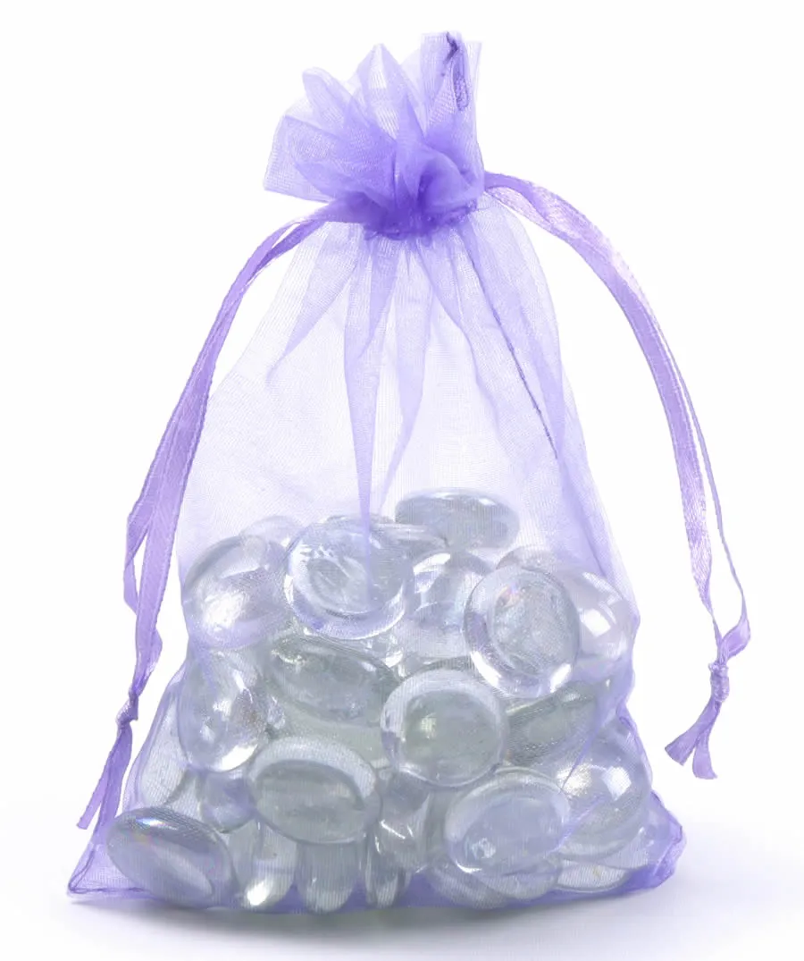 Organza zakjes lila 10 x 15 cm (50 stuks)