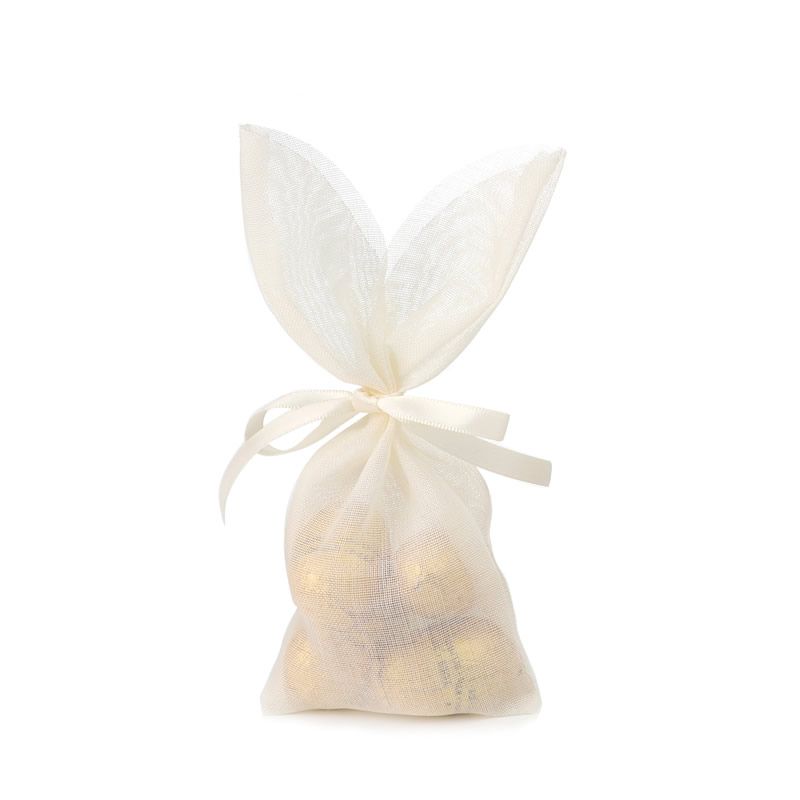 Cadeauzakjes bunny palette creme 8 x 17 cm (5 stuks)