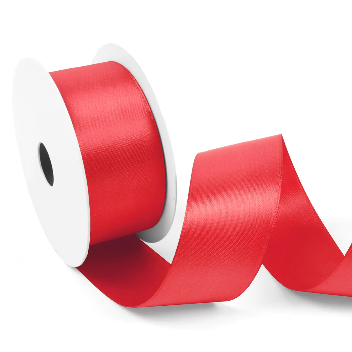 Satijnlint 38 mm rood (25 meter)