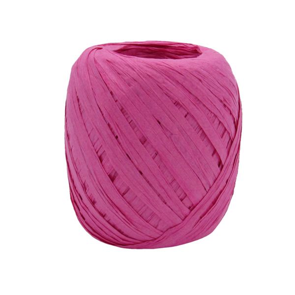 Raffia lint fuchsia 5 mm (50 meter)