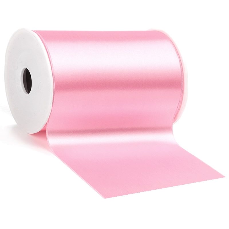 Satijnlint 150 mm roze (25 meter)