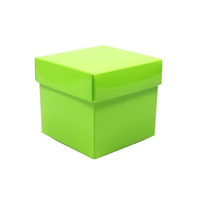Kubusdoosjes limegroen 375 gram (50 stuks)