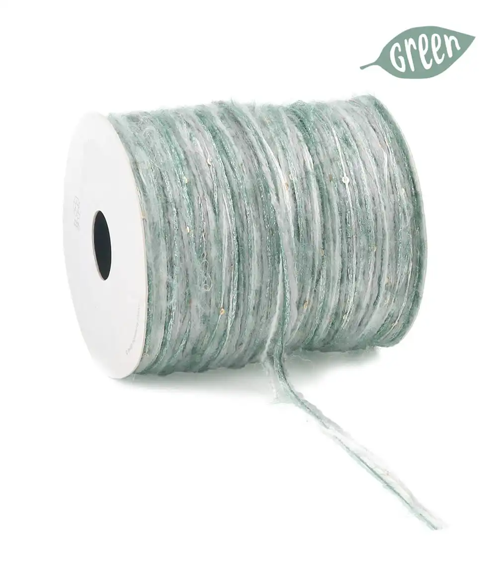 Cadeaulint re-use groen 4 mm (100 meter)