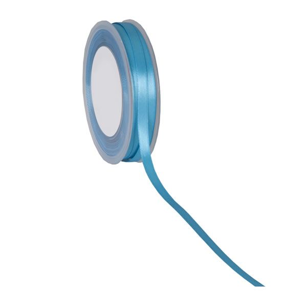 Satijnlint 6 mm turquoise (50 meter)