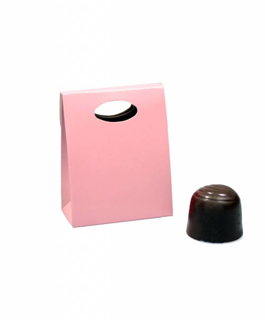 Geschenkzakjes roze voor 2 bonbons (10 stuks)