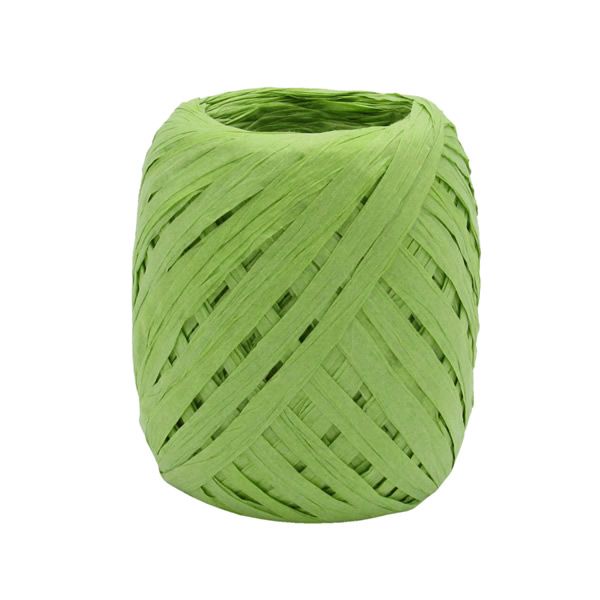 Raffia lint limegroen 5 mm (50 meter)