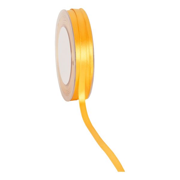 Satijnlint 6 mm geel (50 meter)