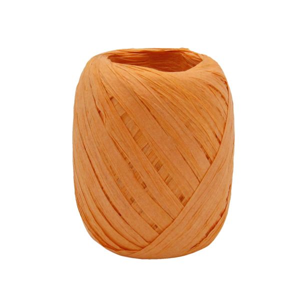 Raffia lint oranje 5 mm (50 meter)