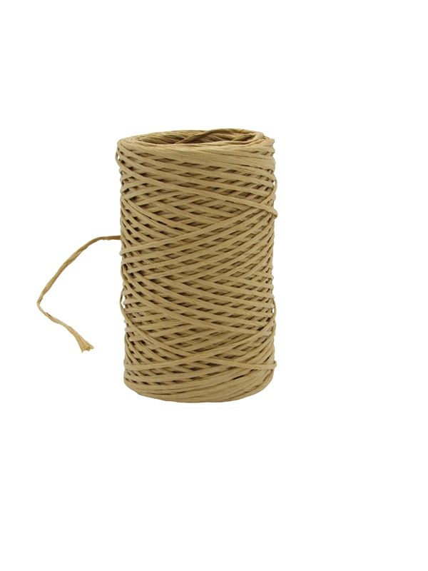 Paper cord wired beige 2 mm (50 meter)