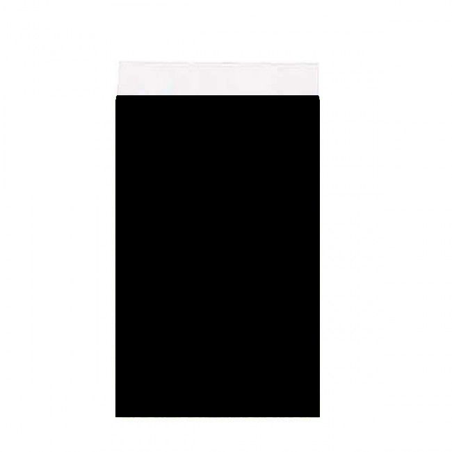 Papieren zakjes zwart 7 x 13 cm (200 stuks)