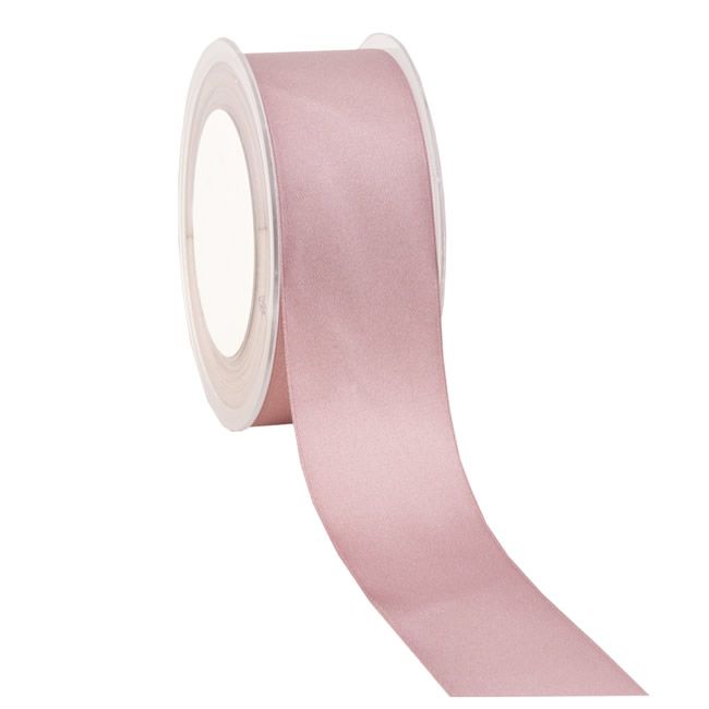 Satijnlint 38 mm oud roze (25 meter)