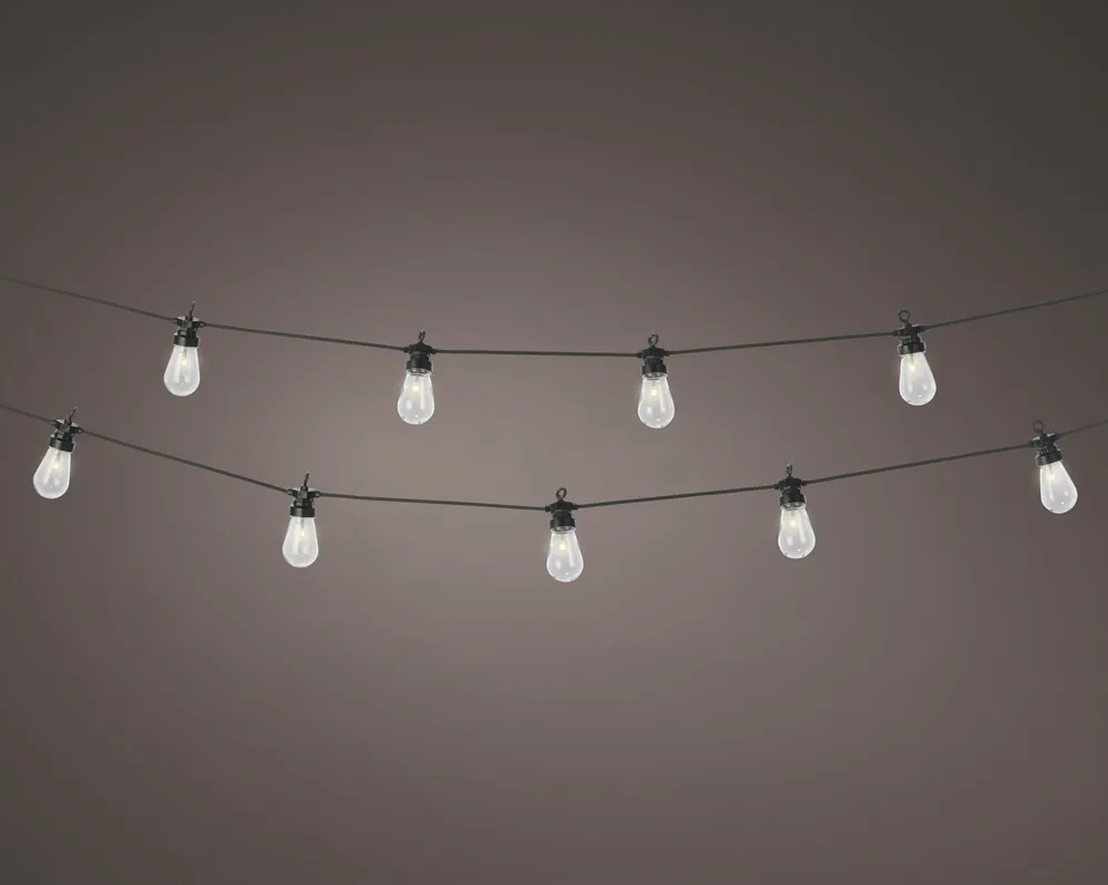 Party lights 20 led warm wit (9,5 meter) Party lights 20 led warm wit (9,5 meter)