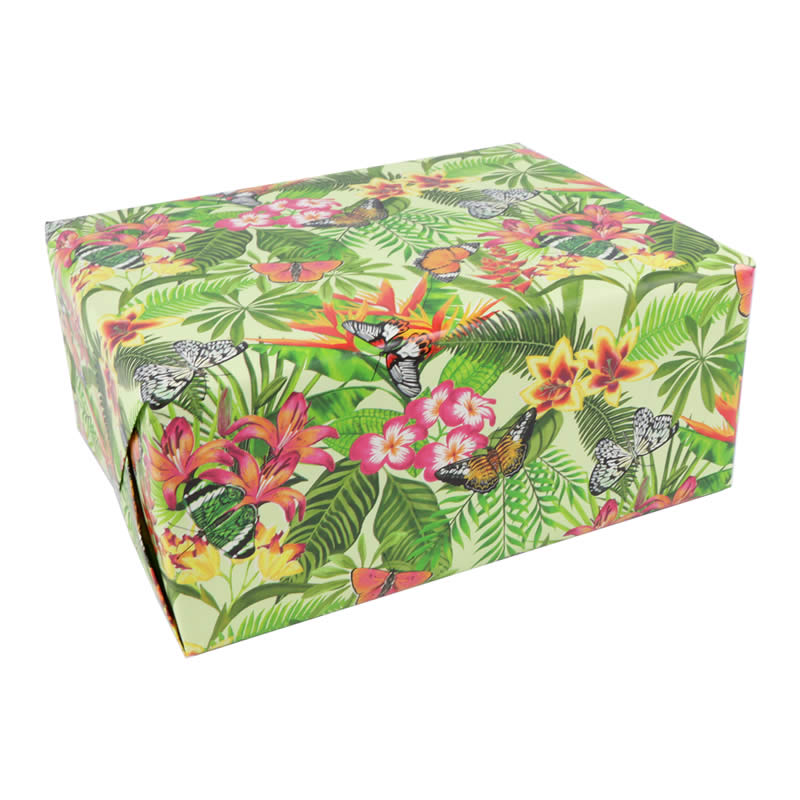 Inpakpapier bloemen & vlinders 50 cm (200 meter)