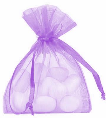 Organza zakjes lila 7,5 x 10 cm (50 stuks)