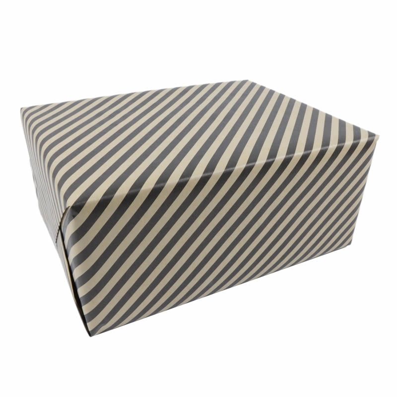 Inpakpapier stripes kraft dubbelzijdig 50 cm (200 meter)