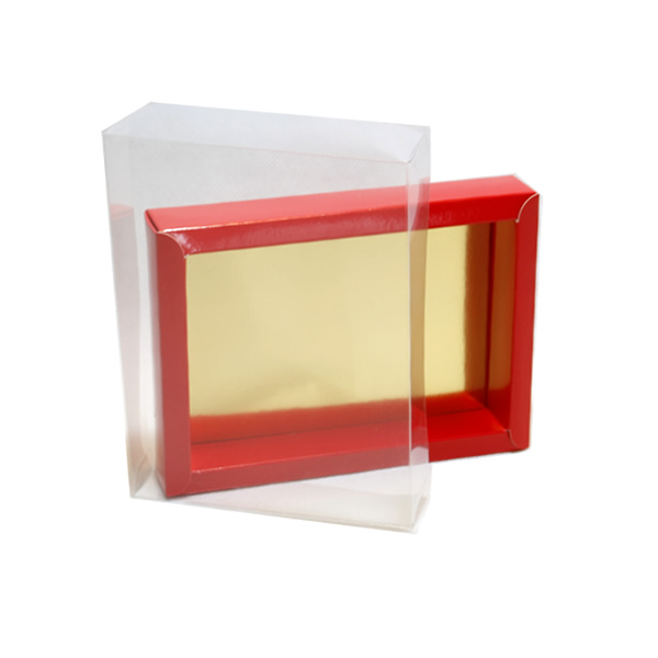 Geschenkdoos chocoladeletter rood 175 x 120 x 33 mm (10 stuks)