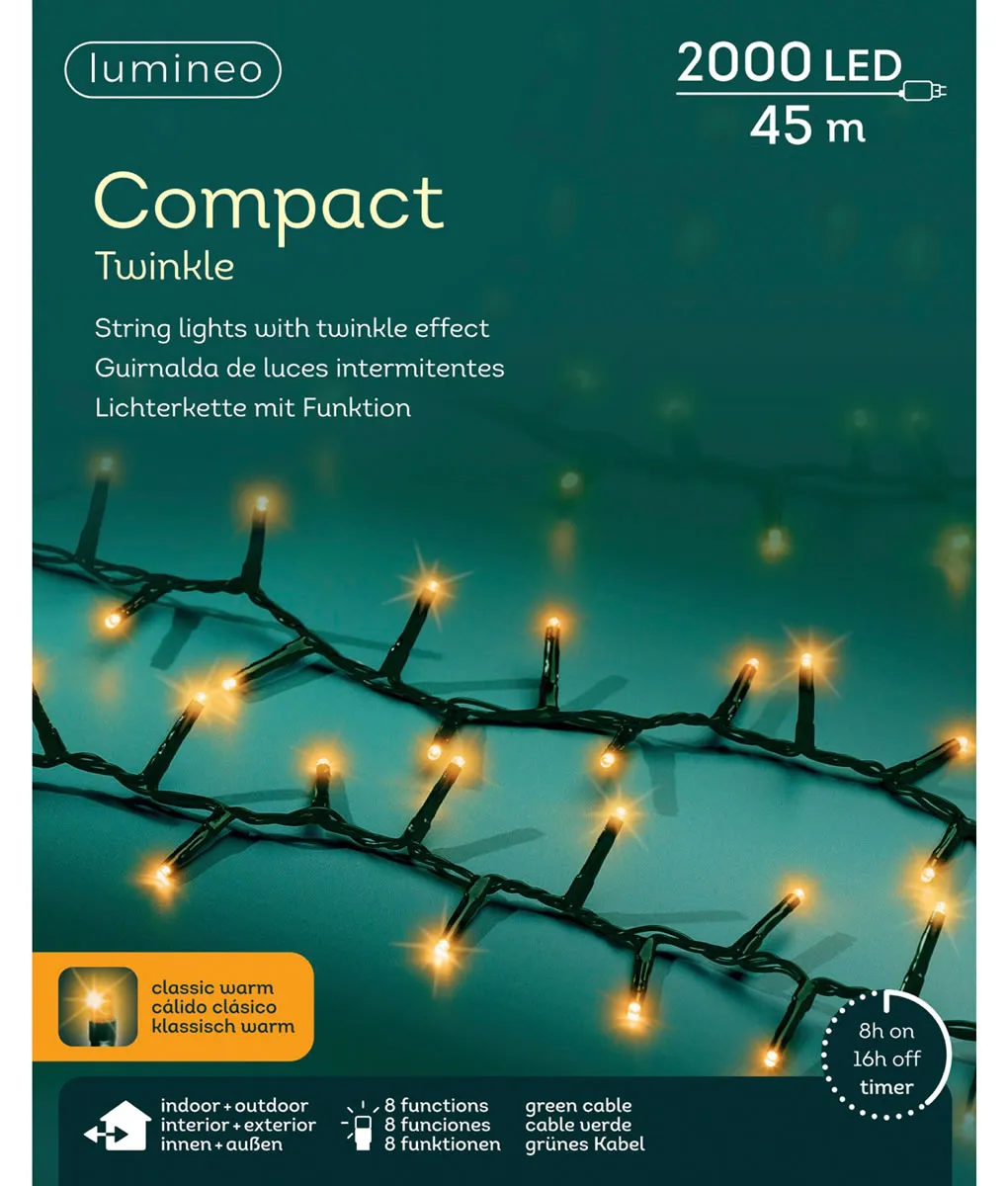 Kerstverlichting classic warm 2000 LED (45 meter)