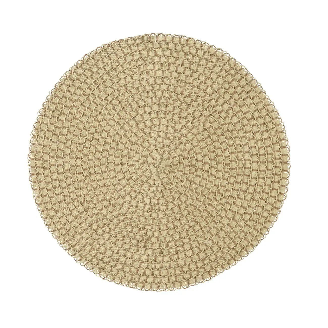 Placemat papiertouw crème 38 cm (1 stuk) Placemat papiertouw crème 38 cm (1 stuk)