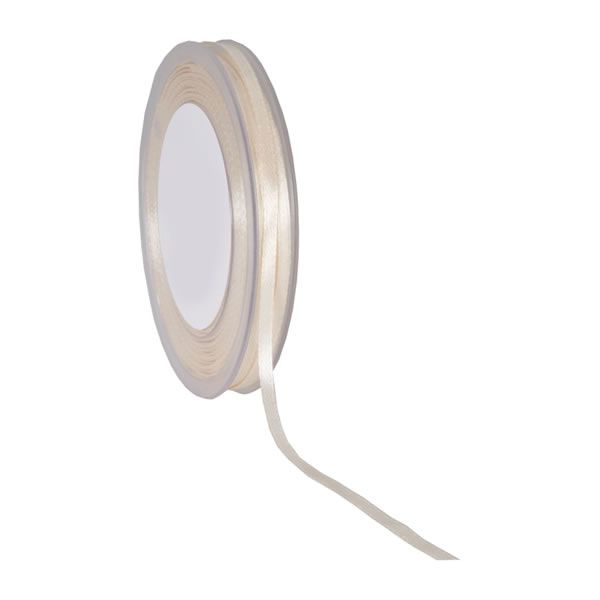 Satijnlint 3 mm creme (50 meter)