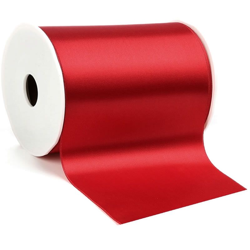 Satijnlint 150 mm rood (25 meter)