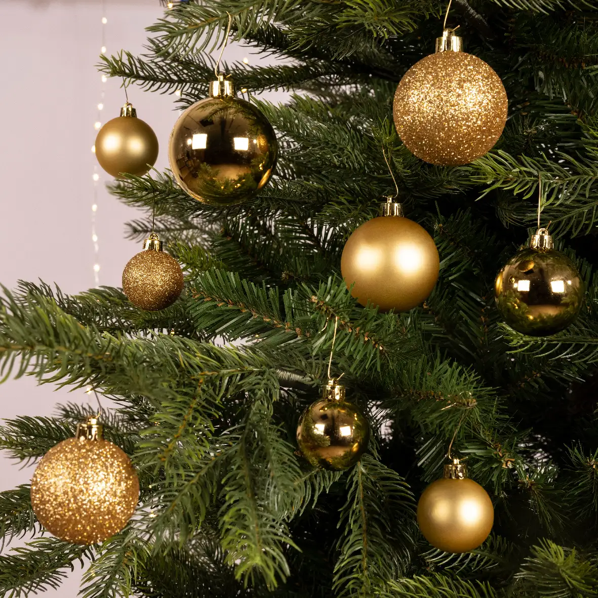 Kerstballen goud set assorti (30 stuks)
