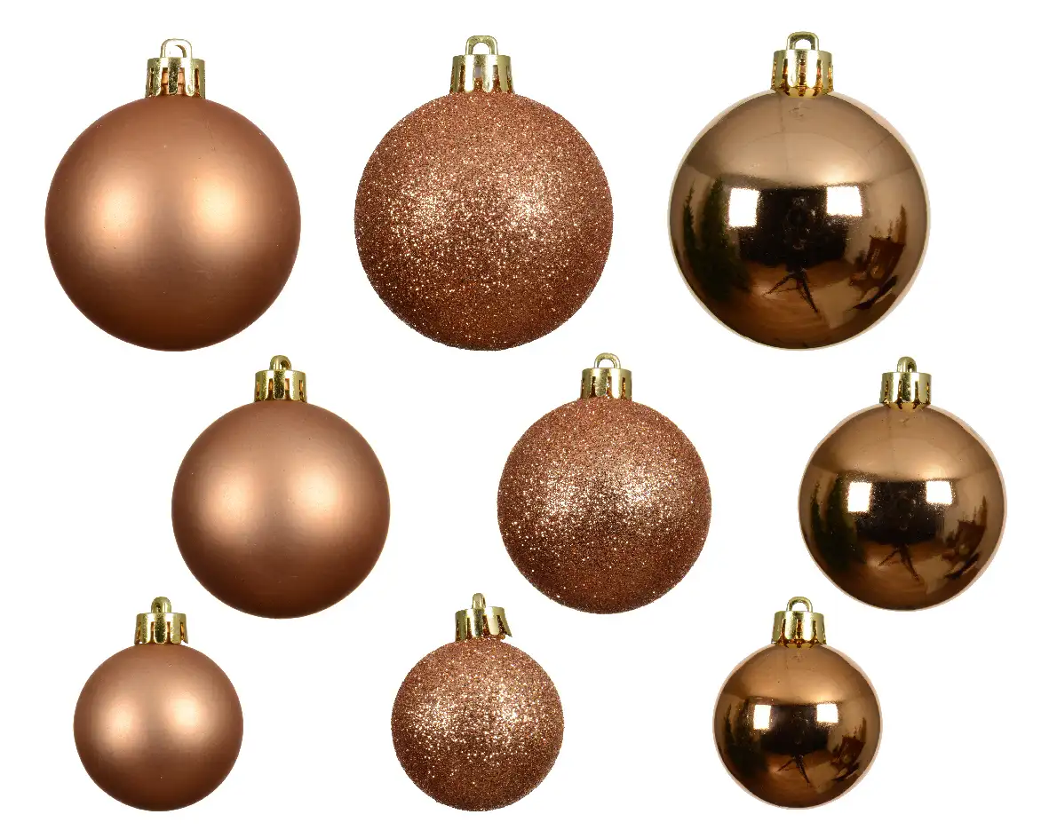 Kerstballen brandy set assorti (30 stuks)