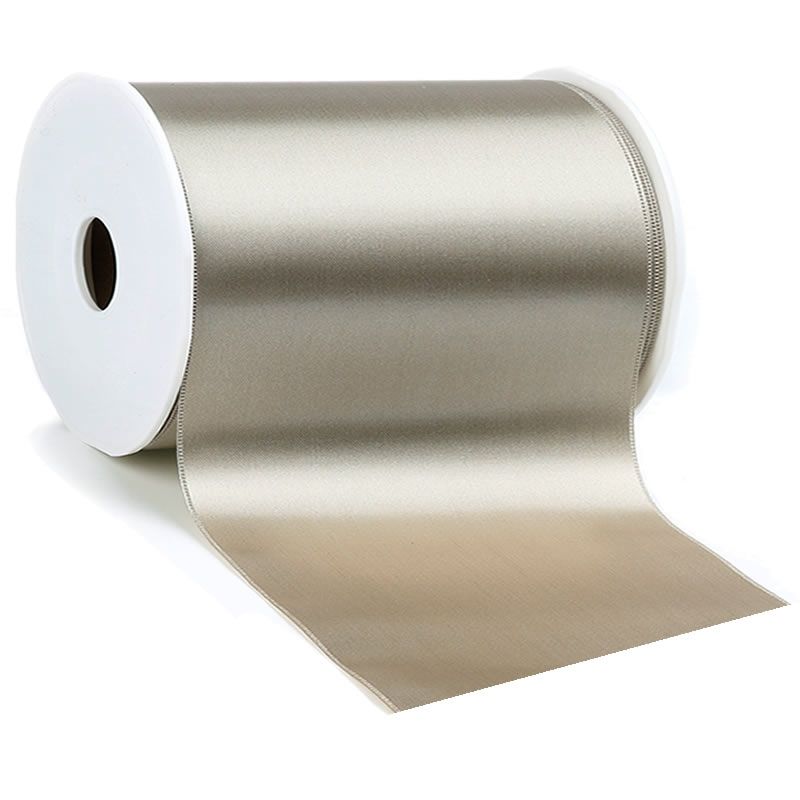 Satijnlint 150 mm taupe (25 meter)