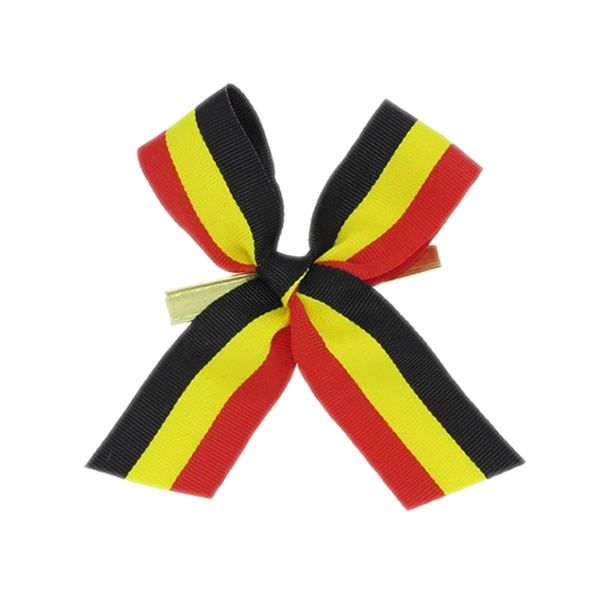 Strik vlag Belgie met clip 8 x 8 cm (50 stuks)