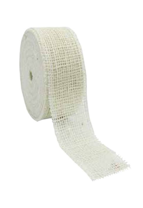 Jute lint creme 50 mm (20 meter)