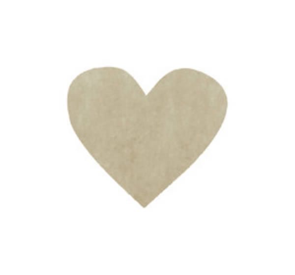 Confetti hart taupe 4 cm (100 stuks)