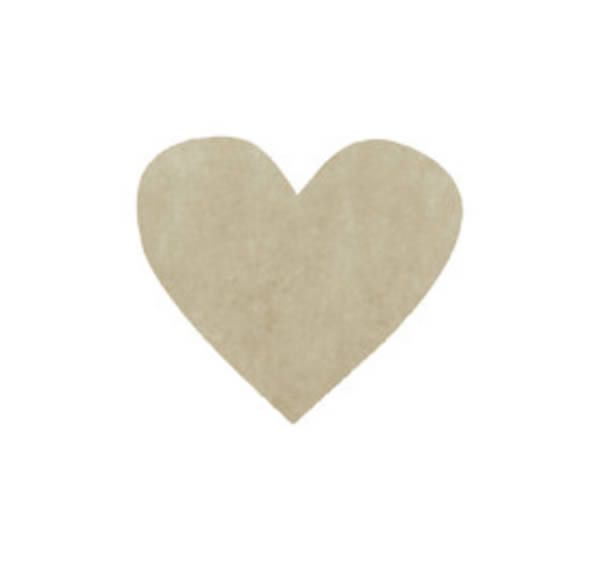 Confetti hart taupe 4 cm (100 stuks)
