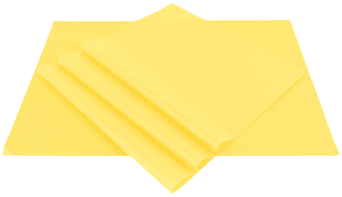 Vloeipapier geel 35 x 50 cm (480 vellen)