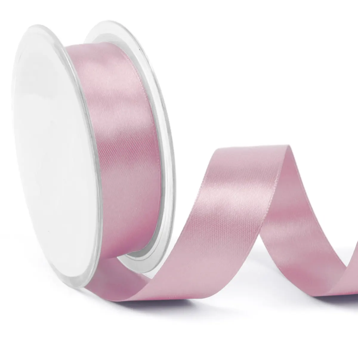 Satijnlint oud roze 25 mm (25 meter)