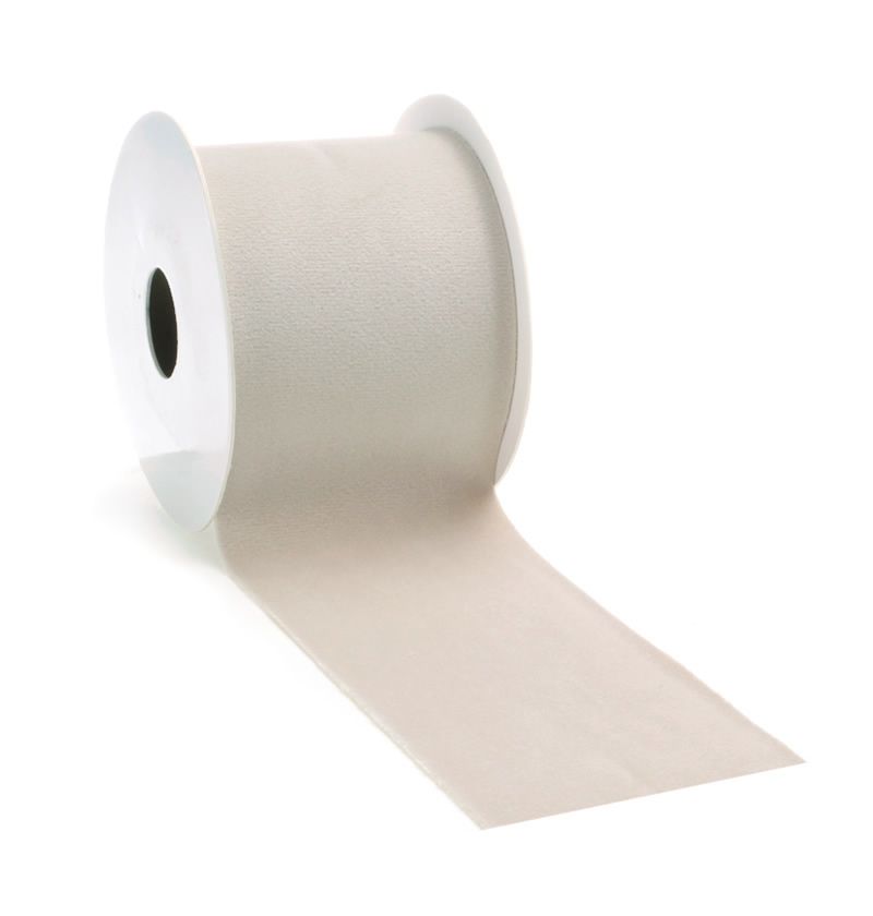 Cadeaulint velvet creme 70 mm (5 meter)