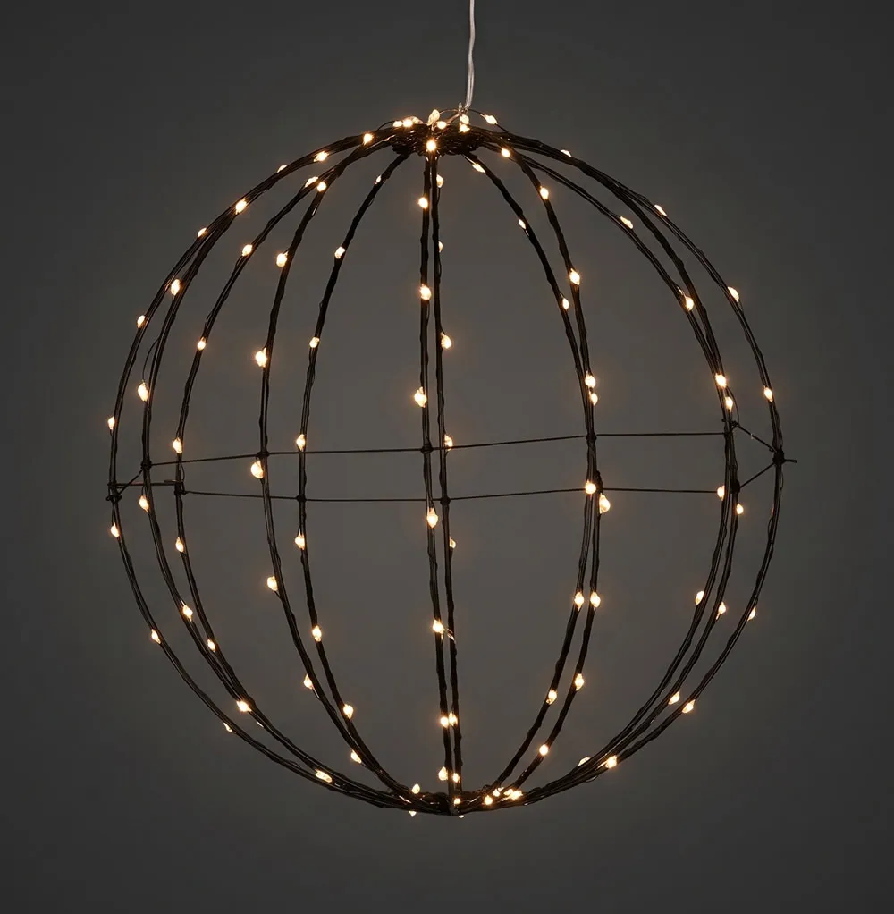 Led lichtbol 144 led zwart 38 cm (per stuk) Led lichtbol 144 led zwart 38 cm (per stuk)