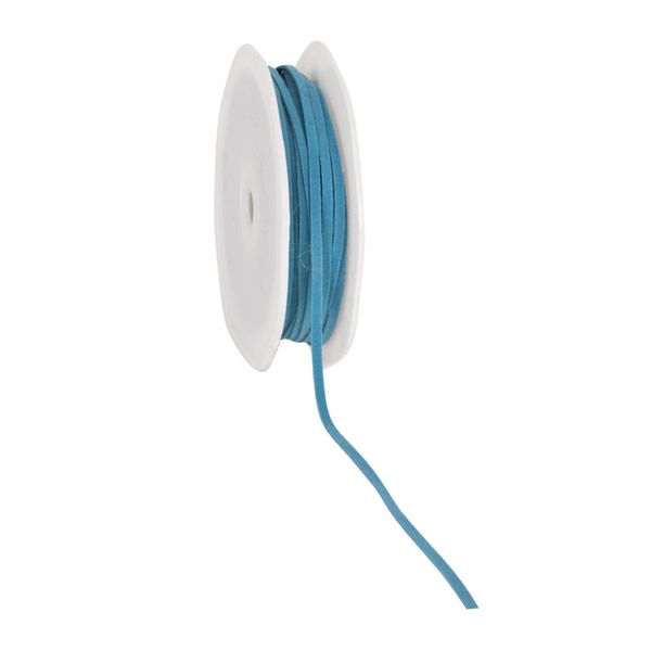 Suede koord 3 mm turquoise (25 meter)