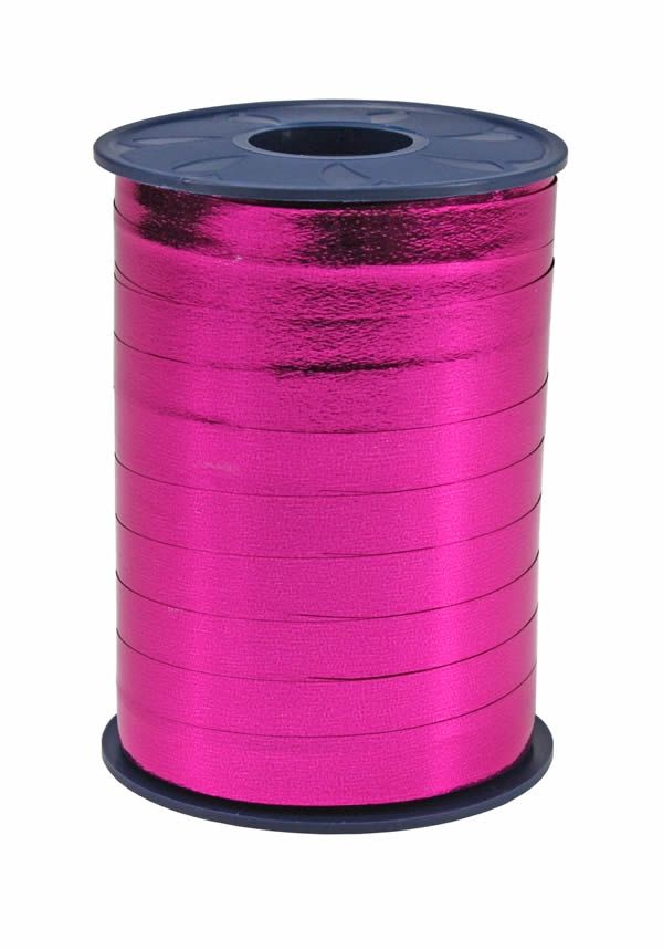 Krullint metallic fuchsia 10 mm (250 meter)