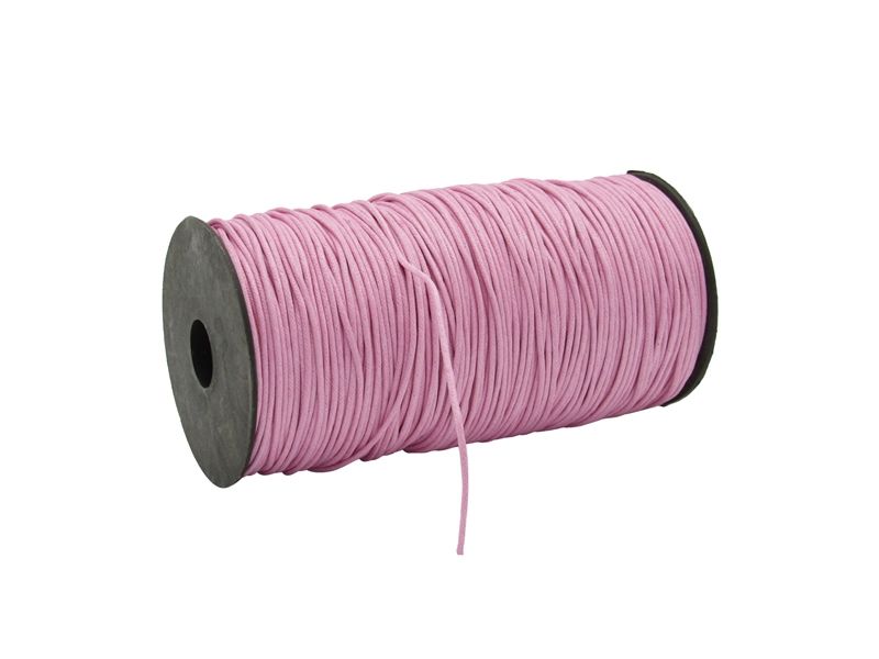 Waxkoord roze 1,5 mm (200 meter)