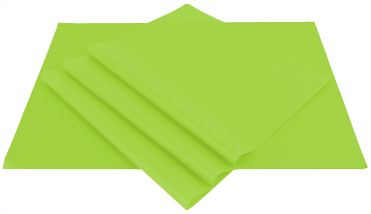 Vloeipapier limegroen 35 x 50 cm (480 vellen)