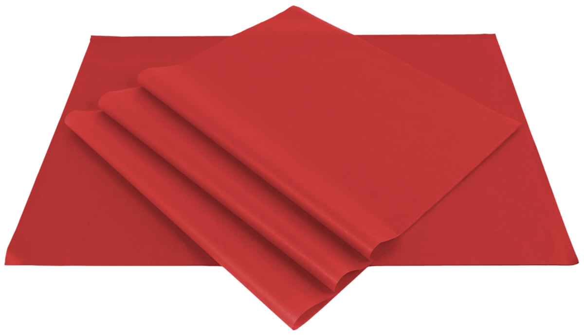 Vloeipapier rood 50 x 70 cm (480 vellen)