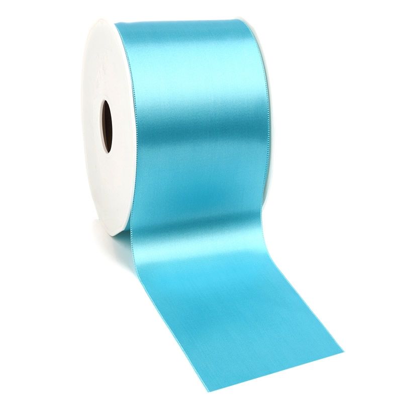 Satijnlint 70 mm turquoise (25 meter)