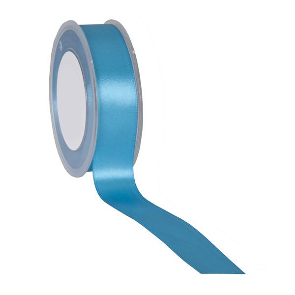 Satijnlint turquoise 25 mm (25 meter)