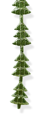 Decoratie koord kerstboom groen 8 mm (15 meter)